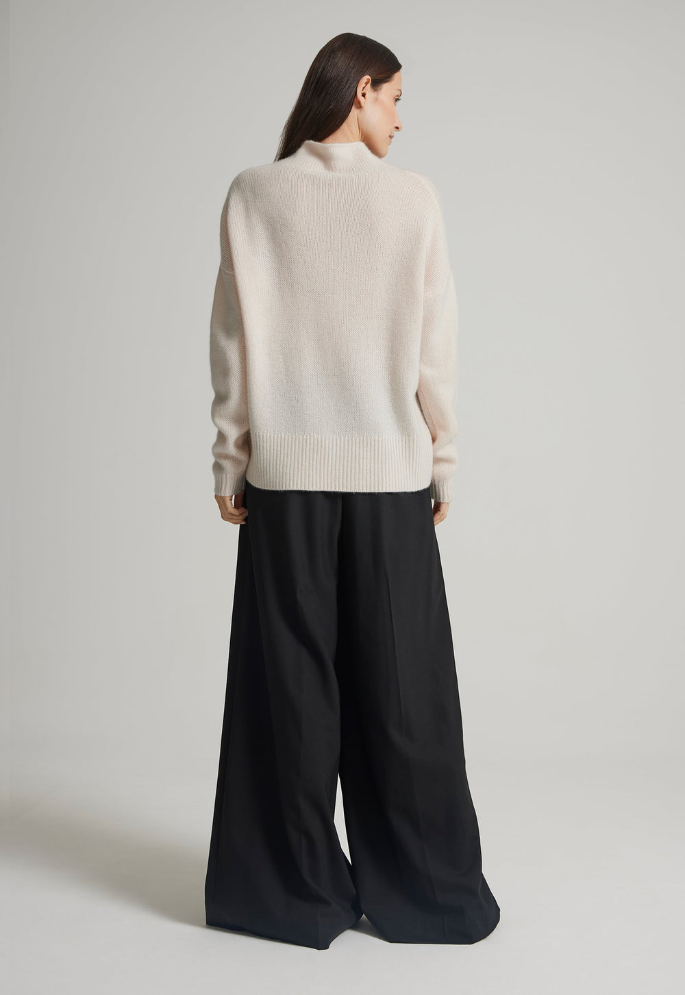 Jac+Jack GRAYSON CASHMERE SWEATER in Whisper